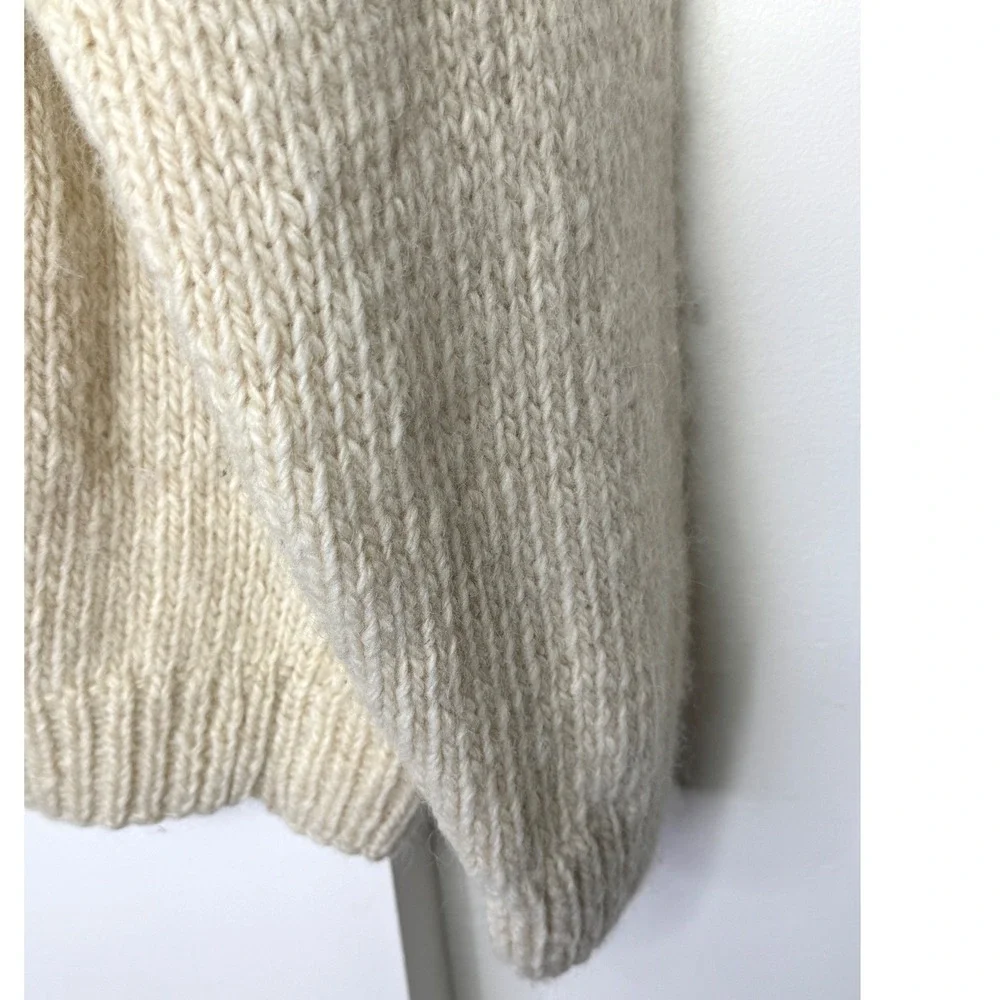 Vintage J. Crew Oarsman Chunky Wool Sweater Mens Medium Crewneck